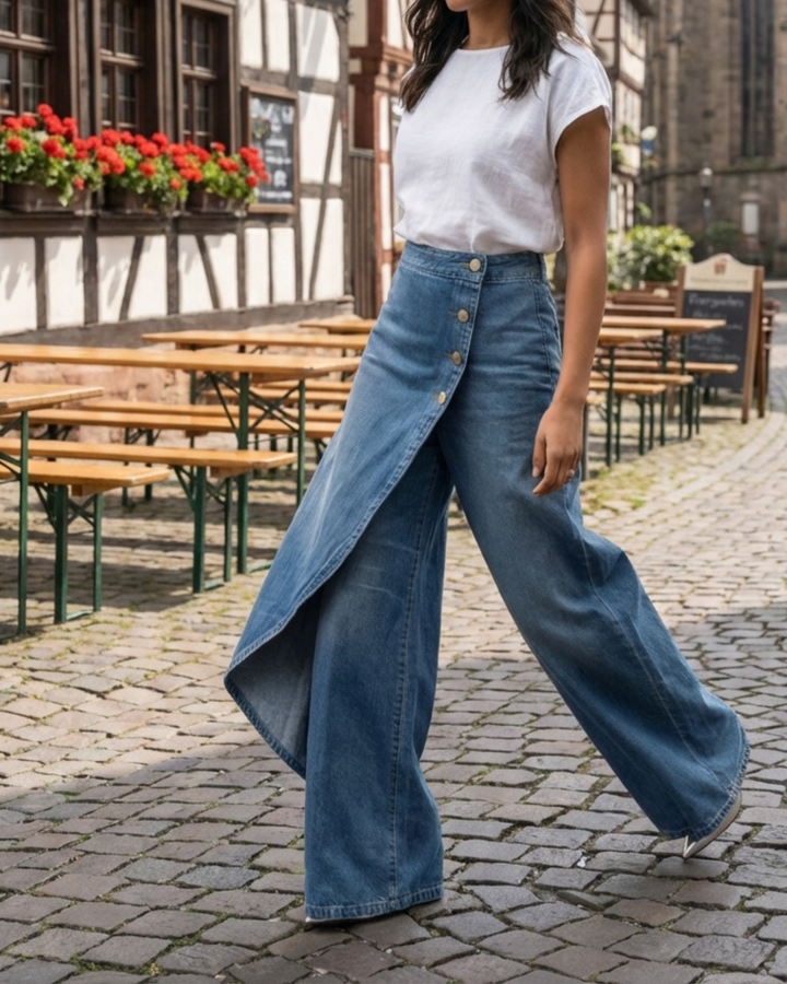 Quenira™ フィギュアを引き立てるデニムパンツ