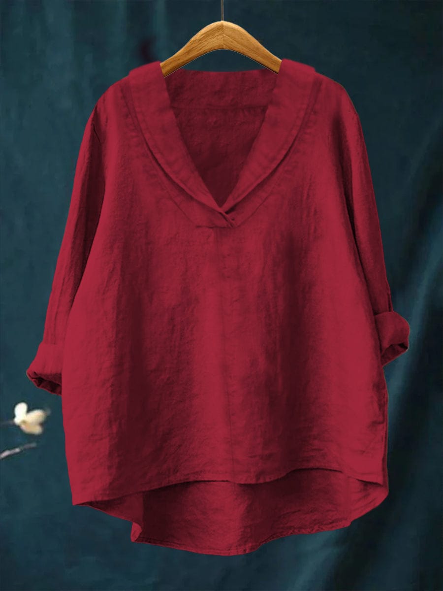 Ambrenne™ Vネック ブラウス