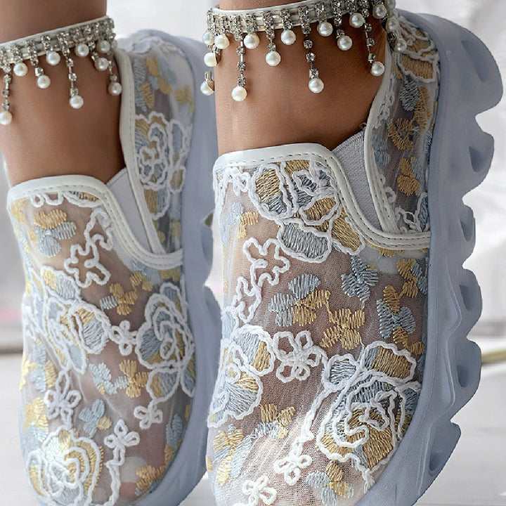 Léonie™ フローラルレース スニーカー
