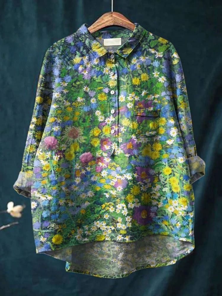 Prairelle™ 花柄 シャツブラウス
