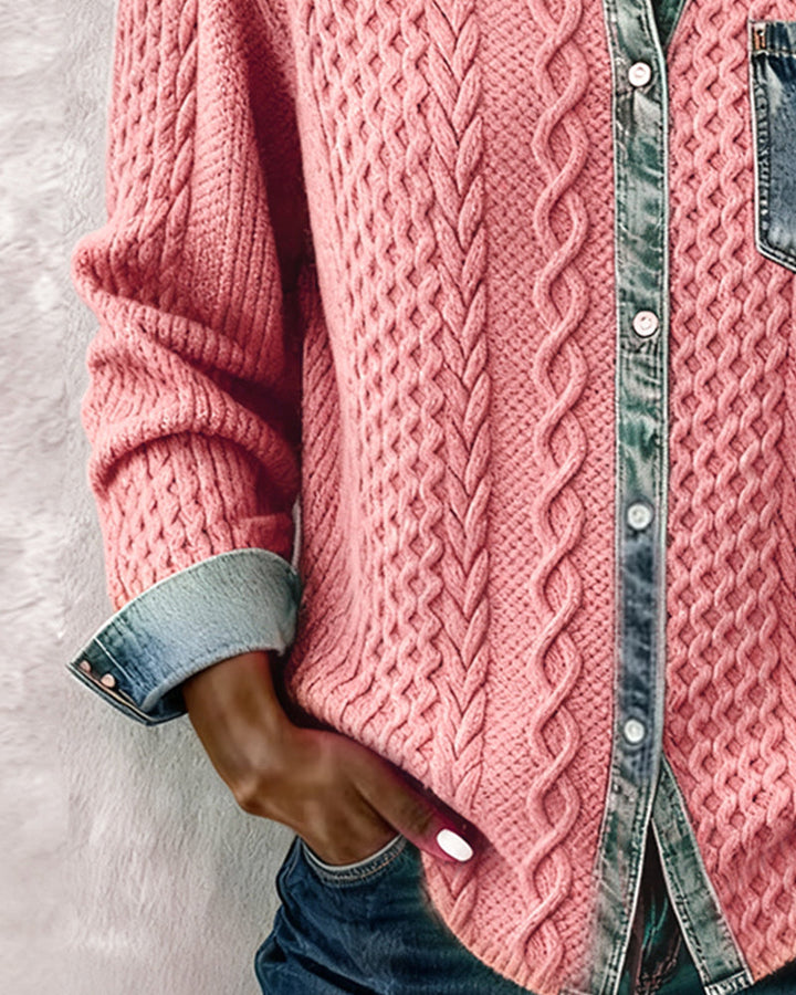 Zinnara | Patchwork Button-Up Shirt