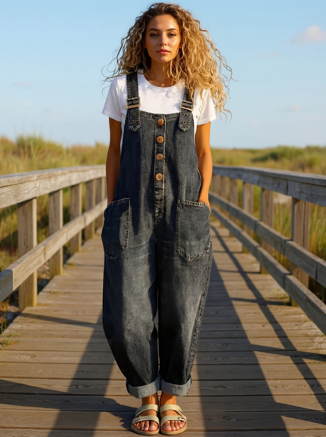 Rovina | Casual Denim Jumpsuit