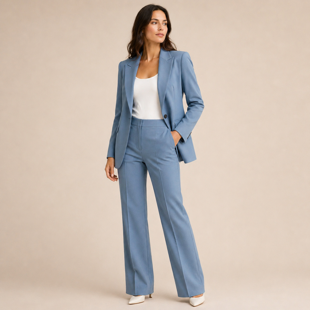 Voinette | Blazer And Flared Pants Set