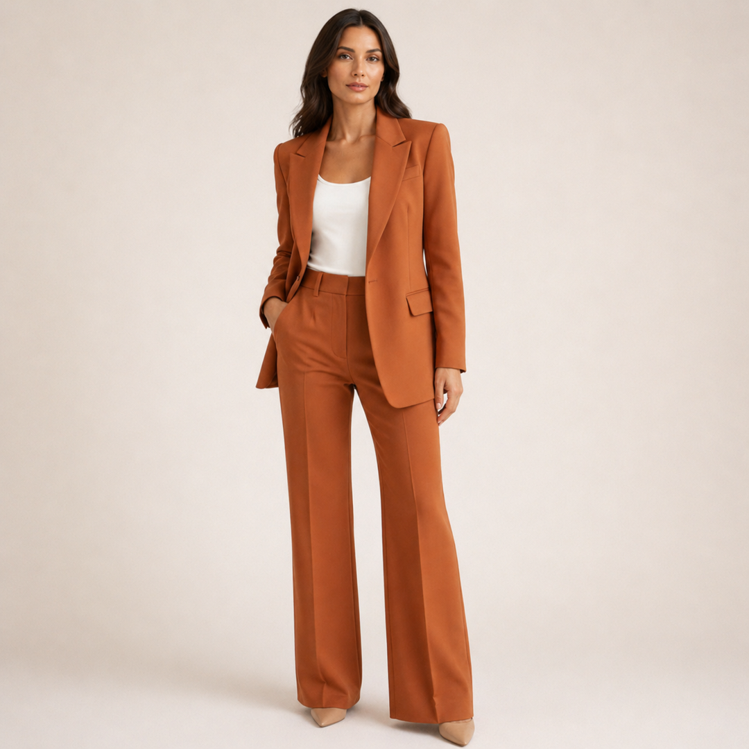 Voinette | Blazer And Flared Pants Set