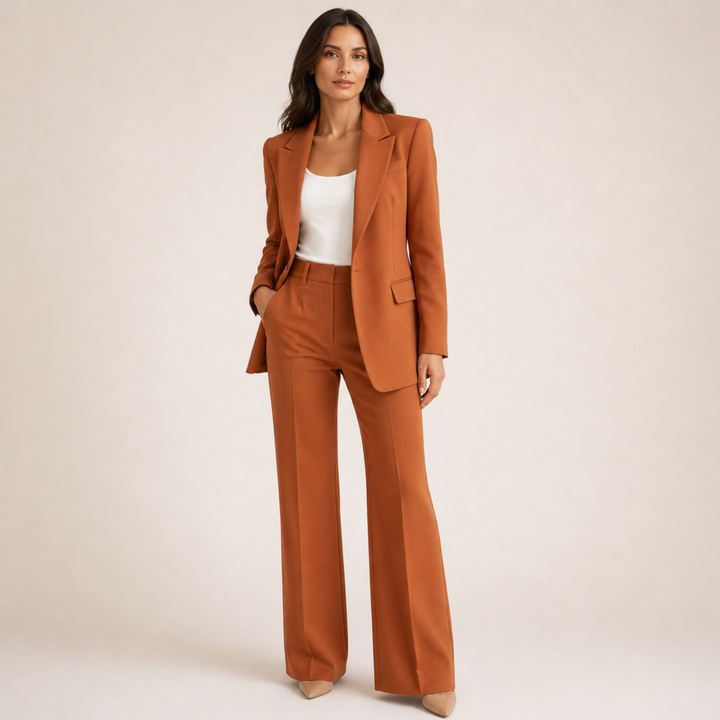 Voinette | Blazer And Flared Pants Set