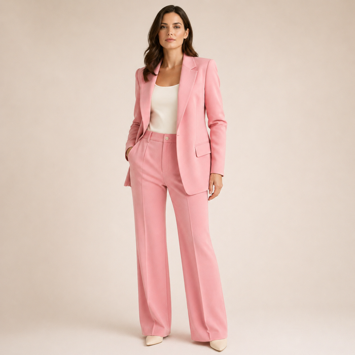 Voinette | Blazer And Flared Pants Set