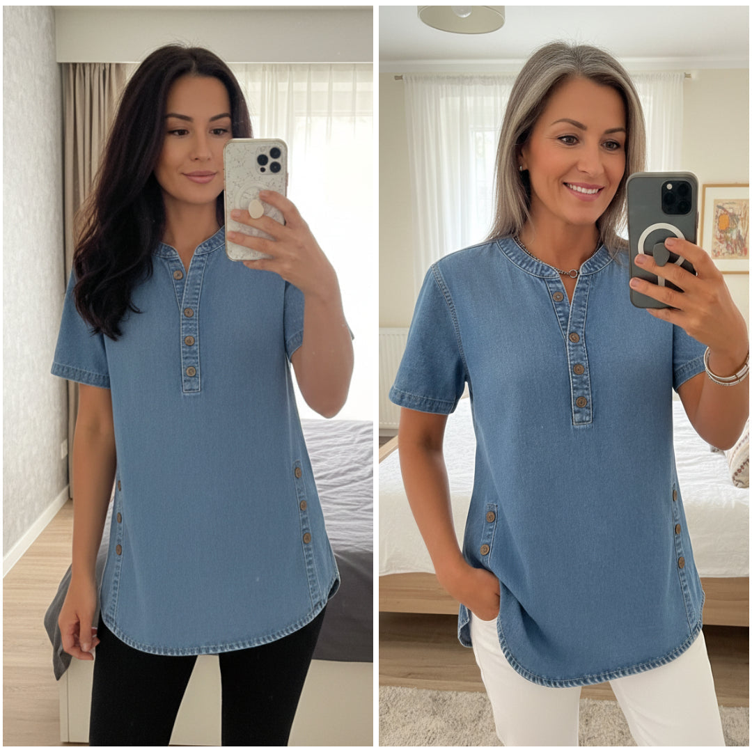 Calira | Relaxed Denim Blouse