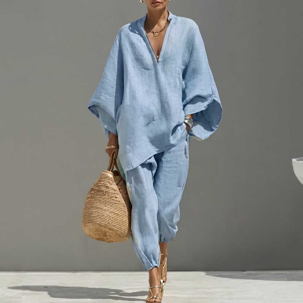 Sorelle™ Vネック ワイドセットアップ