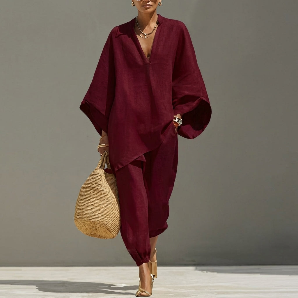 Sorelle™ Vネック ワイドセットアップ