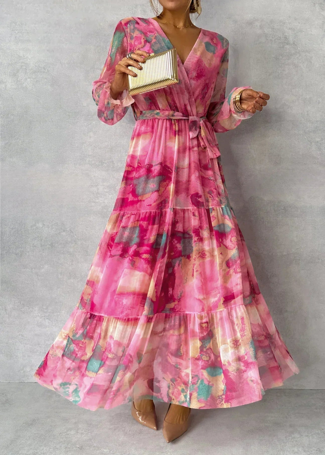 Hazelle™ フローラル ラップワンピース