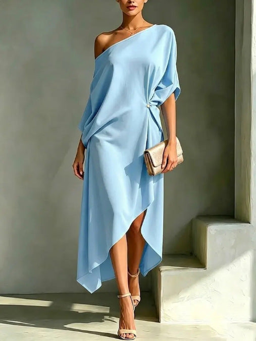 Camirelle™ アシンメトリー エレガントワンピース