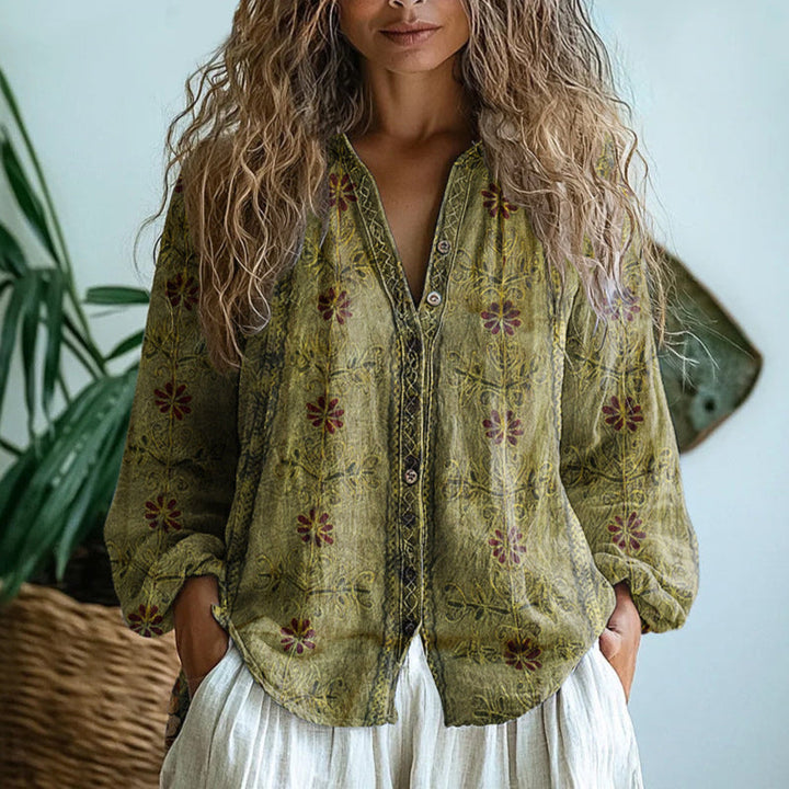 Mirelle | Boho Printed Tunic Blouse