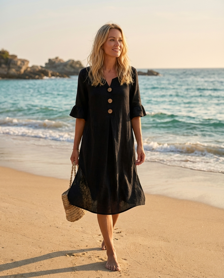 Novelle | Button Front Summer Dress