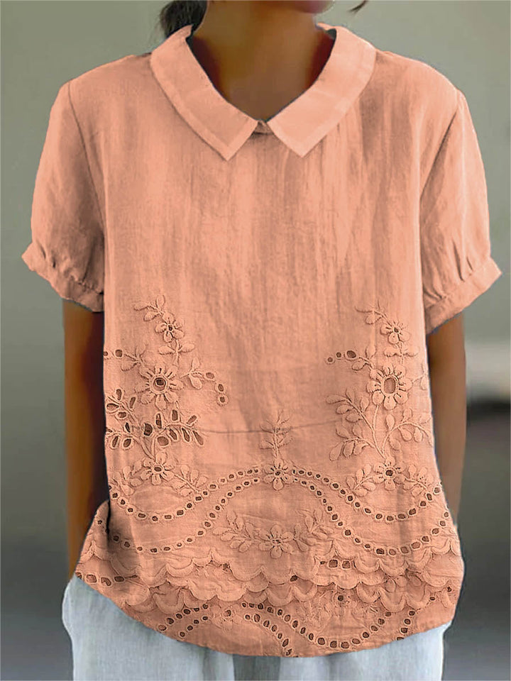 Brodelle™ 花刺繍 シャツ