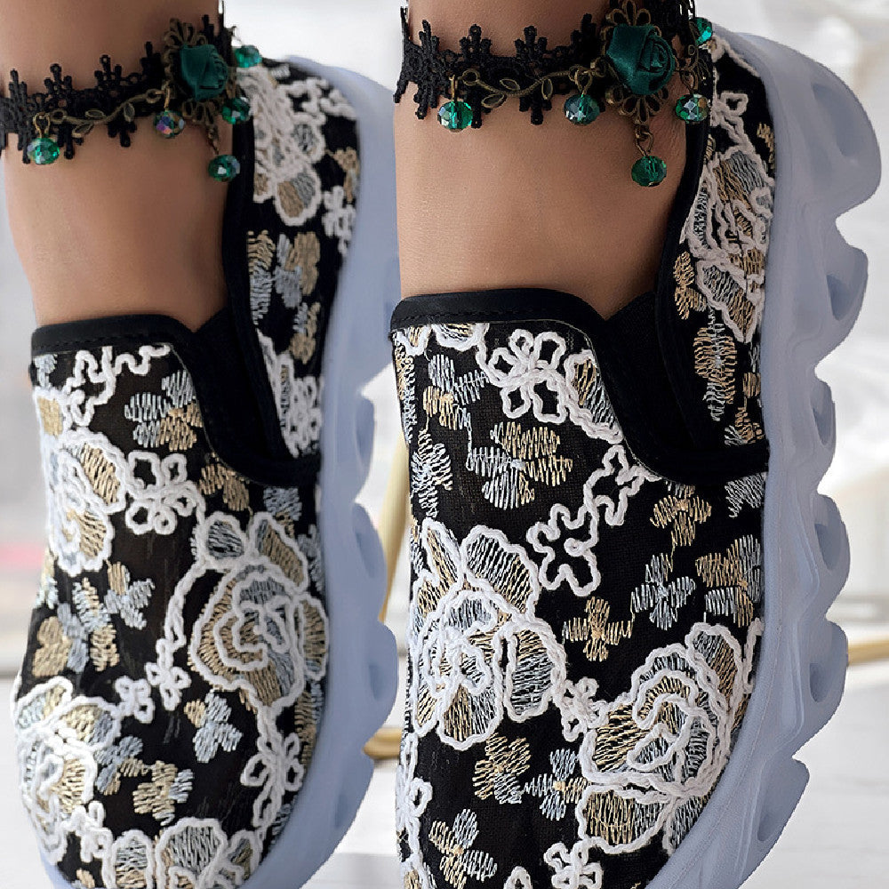 Léonie™ フローラルレース スニーカー