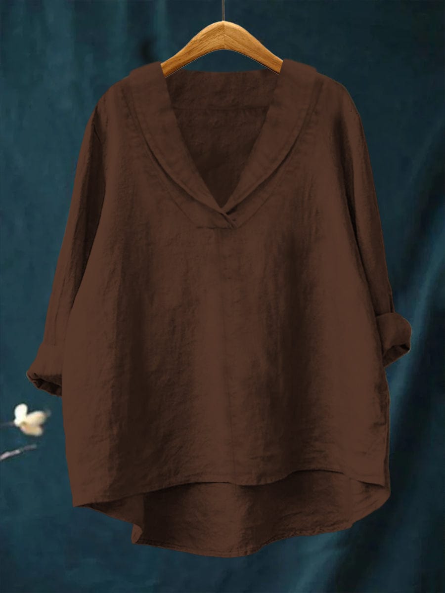 Ambrenne™ Vネック ブラウス