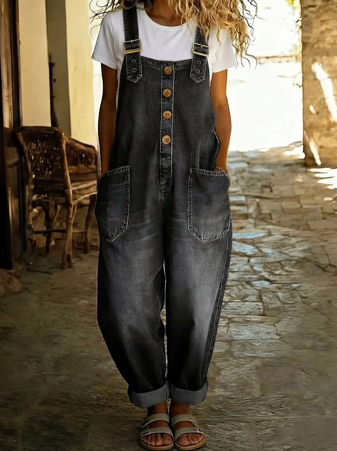 Rovina | Casual Denim Jumpsuit