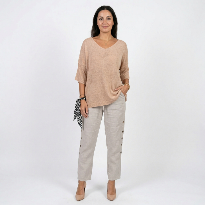 LAUREN™ - Casual V-Neck Top
