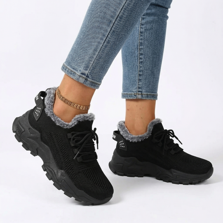 BRYDEE™ - Casual Fleece Lace-Up Lightweight Sneakers