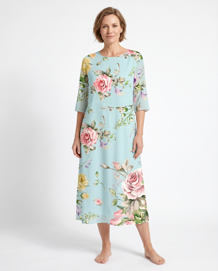 Keely | Sunset Flower Dress