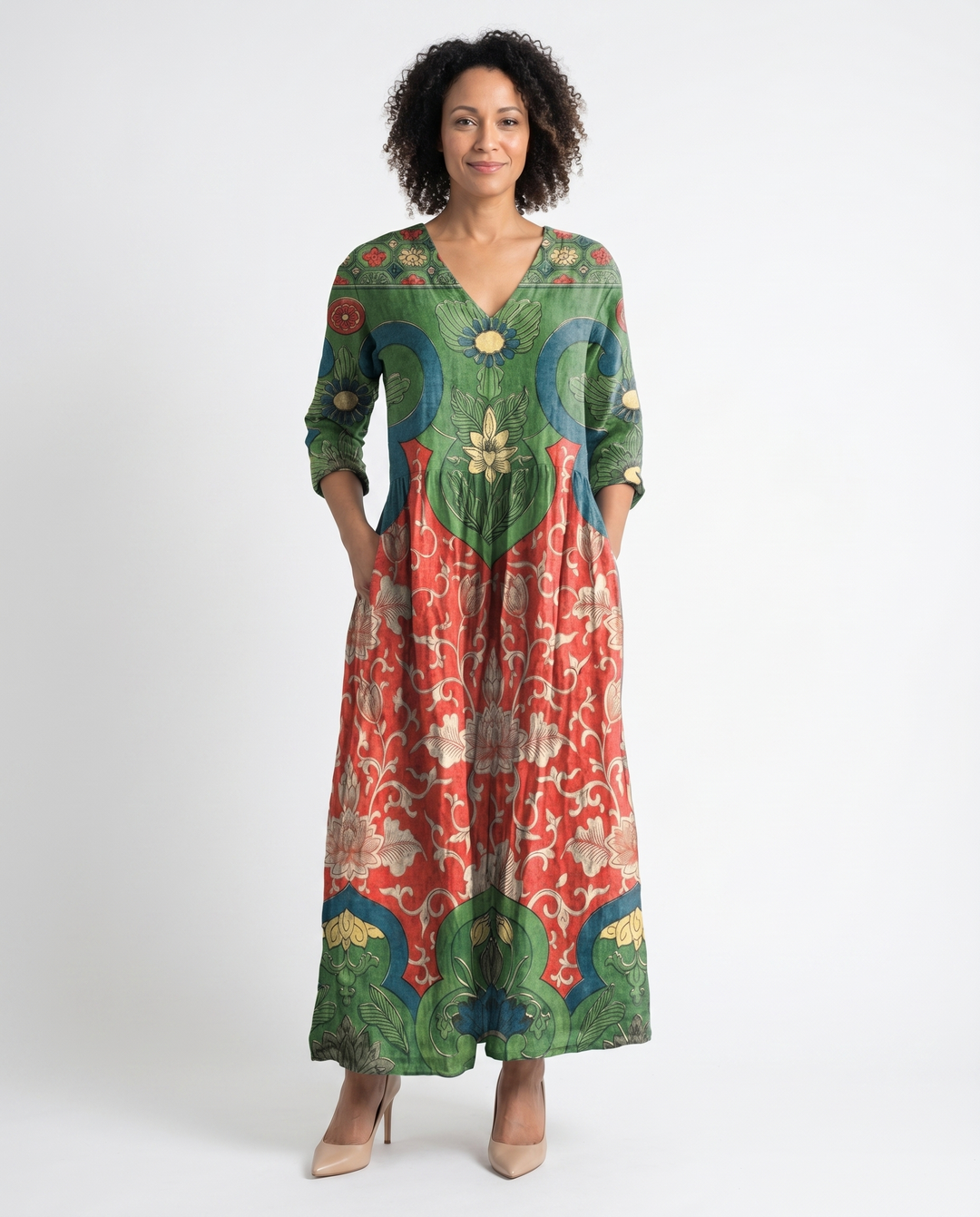 Judith | Vintage Floral Maxi Dress