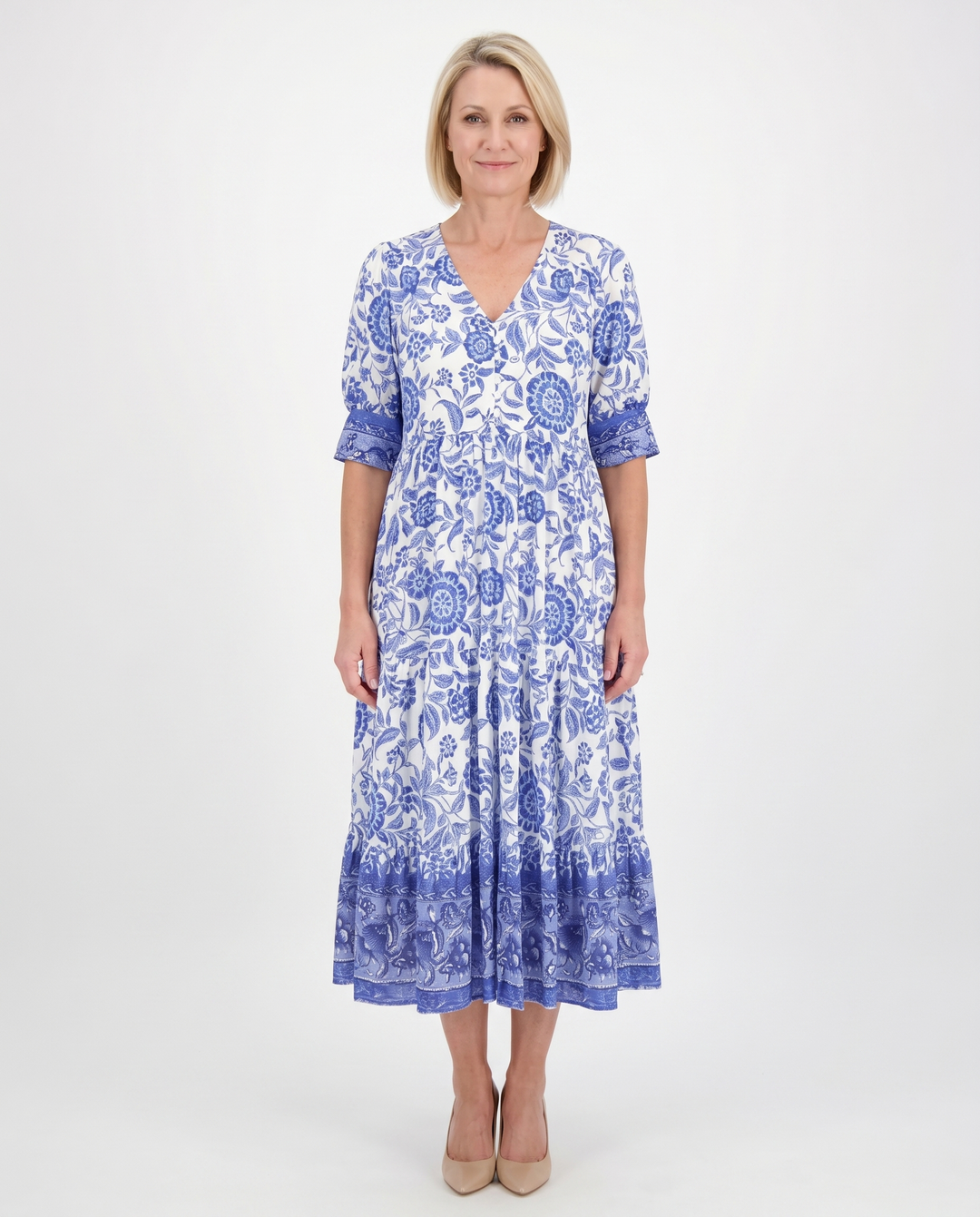 Keisha | Graceful V-Neck Floral