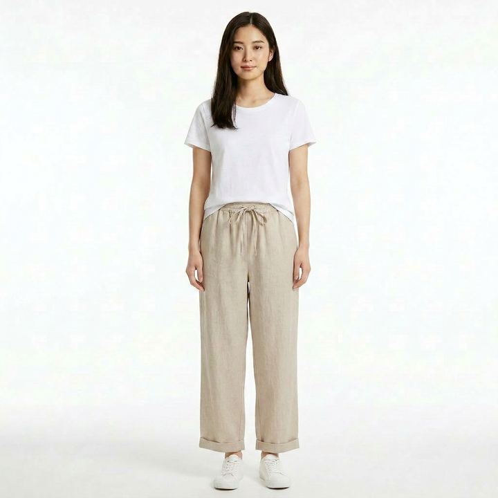 Dorevia broek beige model