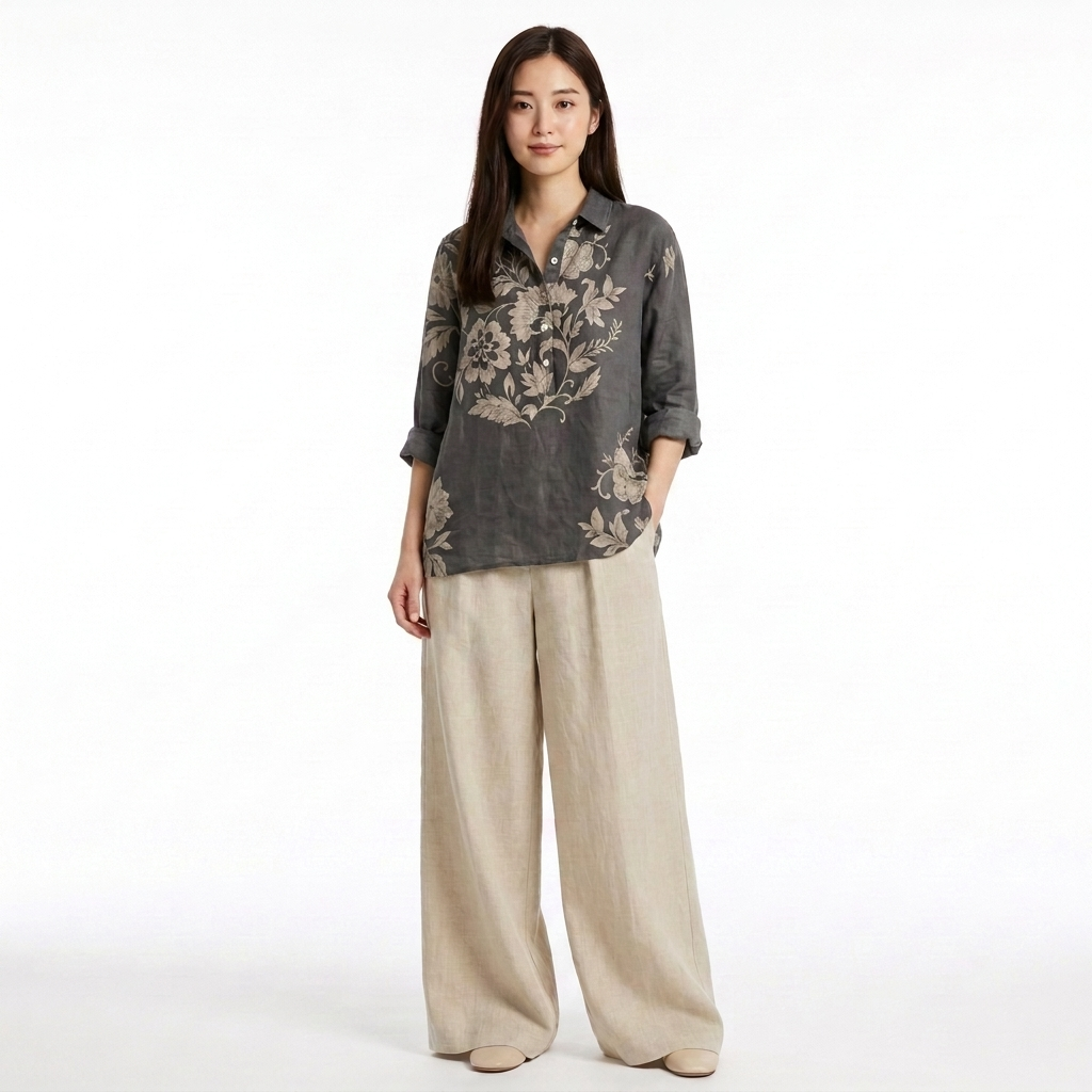 Gaia blouse model volledig gezicht