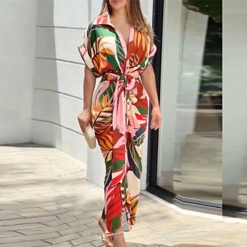 Verelle™ フリルシャツ ワンピース