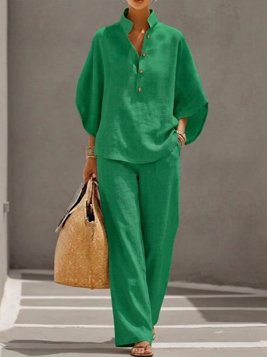 Mireya | Relaxed Wide-Leg Two-Piece Set