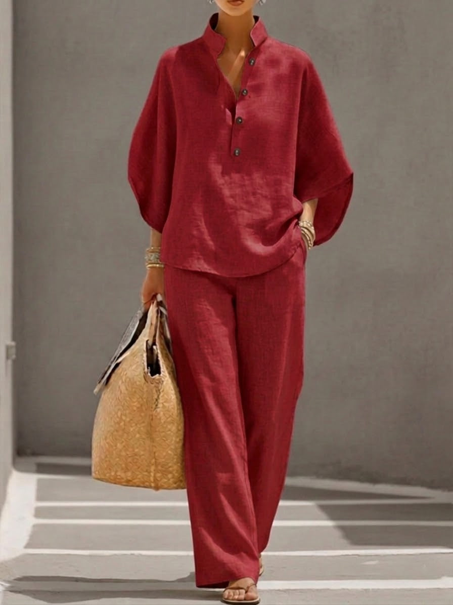 Mireya | Relaxed Wide-Leg Two-Piece Set