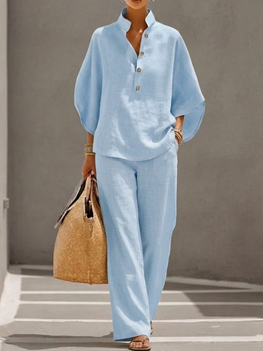 Mireya | Relaxed Wide-Leg Two-Piece Set