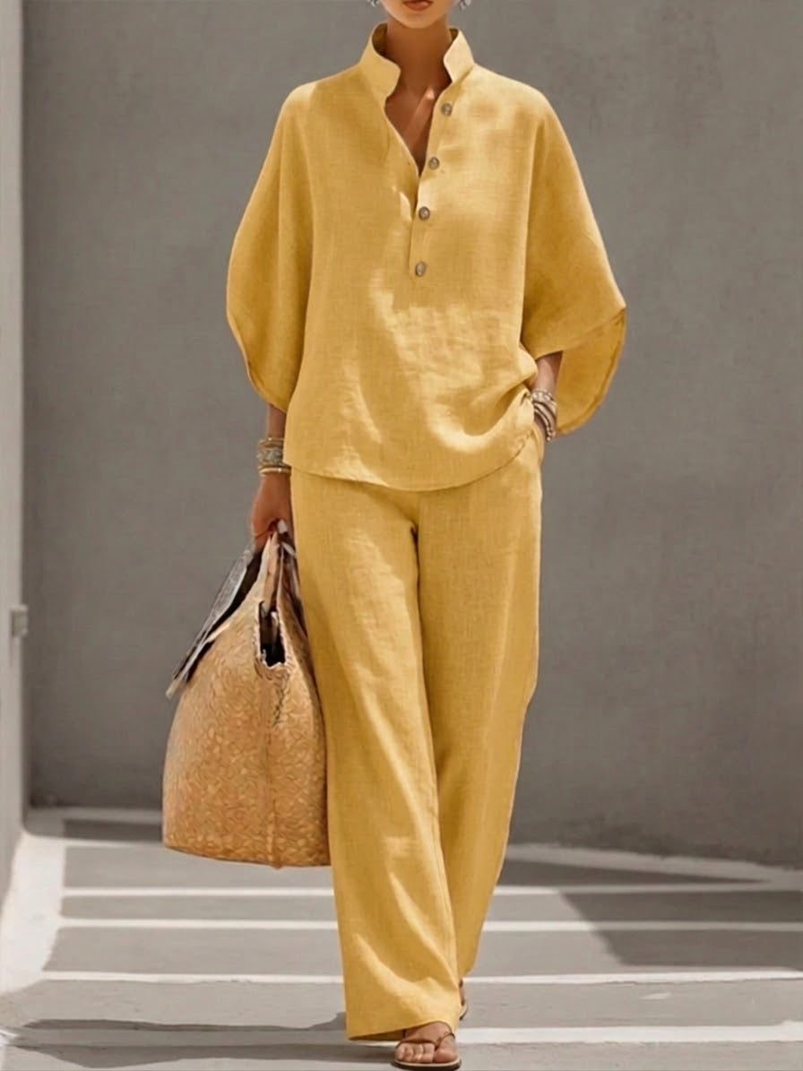 Mireya | Relaxed Wide-Leg Two-Piece Set