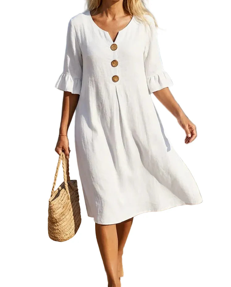 Novelle | Button Front Summer Dress
